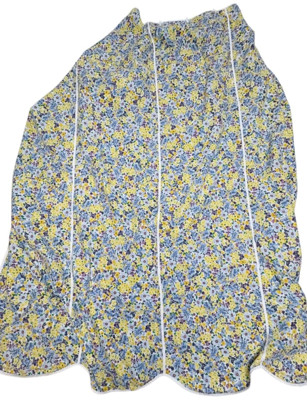 Tommy Hilfiger Cotton Shower Curtain Ditsy Floral 66x70 Cottage Farmhouse Blue